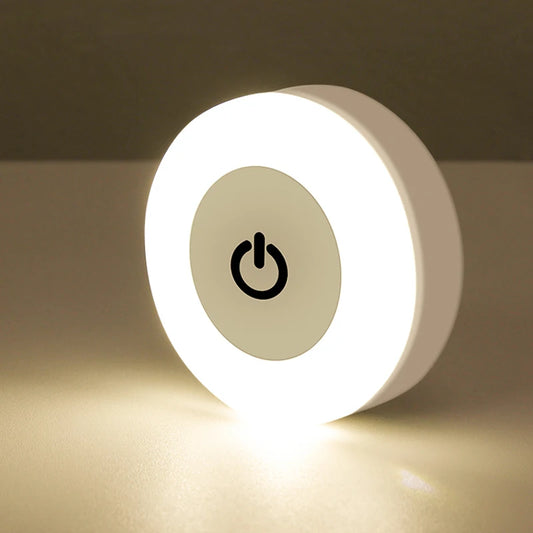 Lampada Notte LED Ricaricabile USB Touch Tattile Magnetica Camera Corridoio