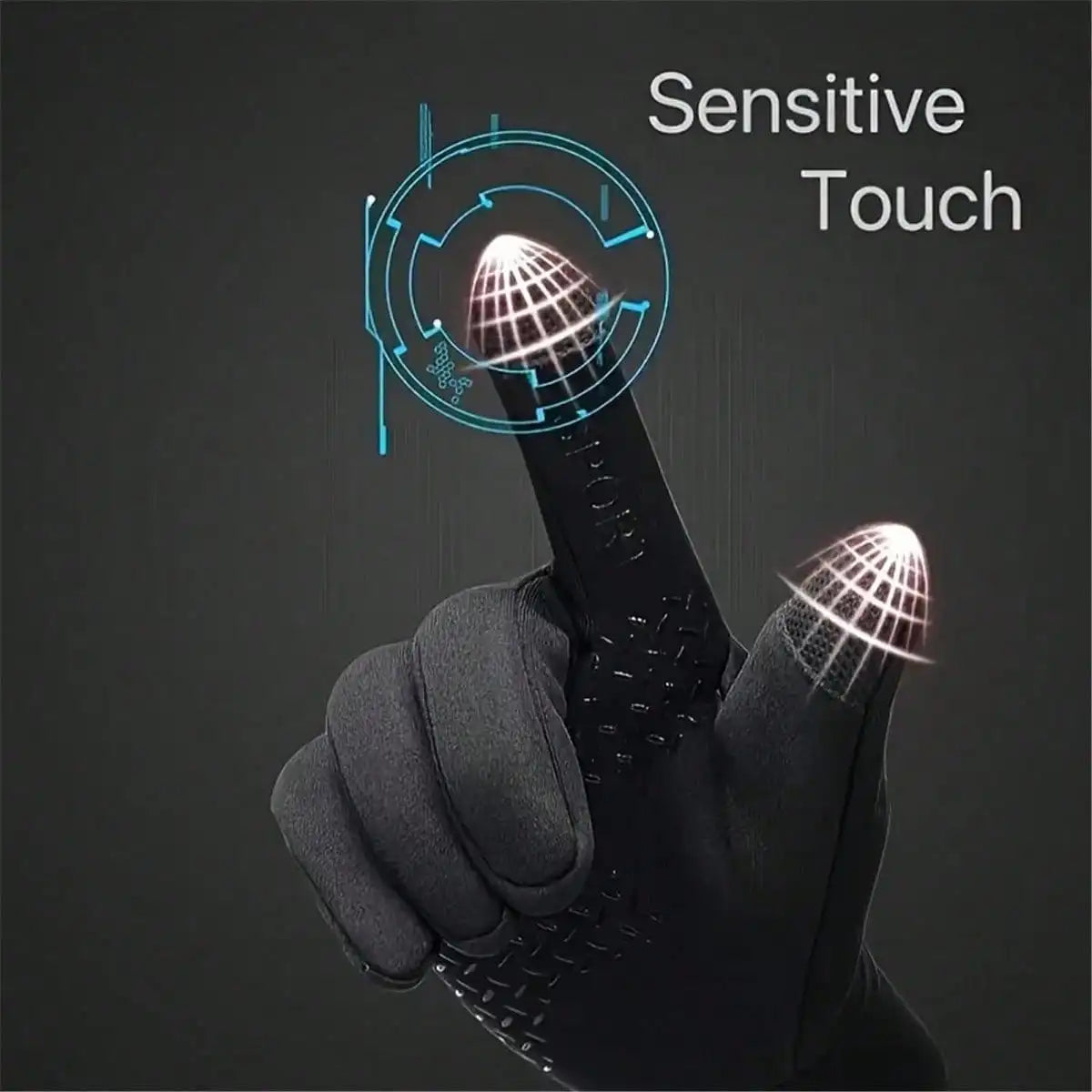 Guanti invernali trekking/ciclismo/sci impermeabili touchscreen per scaldamani