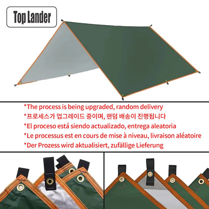 Telo Tarp Impermeabile Ultralight Tendalino Campeggio Trekking Spiaggia