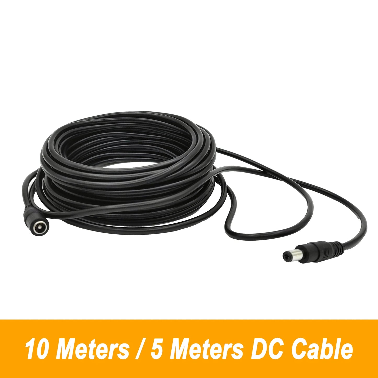 Cavo Prolunga DC 12V 5/10m 5.5x2.1mm Maschio-Femmina per LED Telecamera