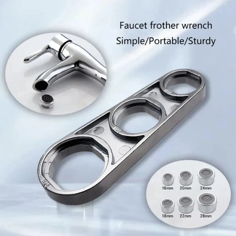 Chiave Universale Aeratore Rubinetto 6-in-1 Estrattore Zincato