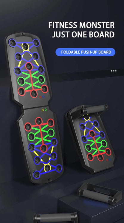 Push Up Board Portatile 8 Posizioni con Maniglie - Piegamenti Petto Braccia