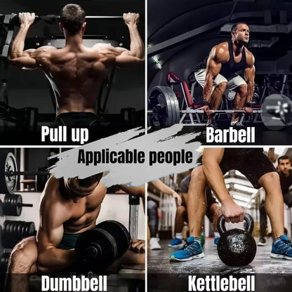 Coppia ganci per sollevamento con supporto polsi - palestra, trazioni, powerlift