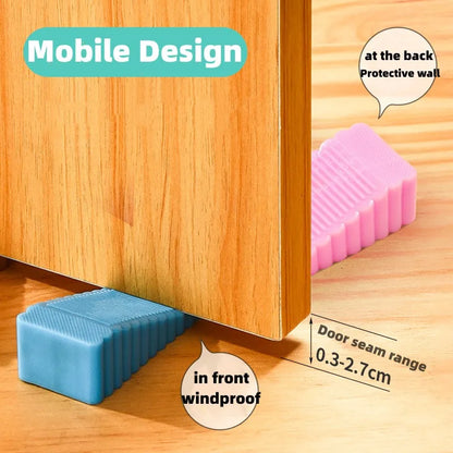 Fermaporta cuneo in silicone antiscivolo blocca porta casa ufficio