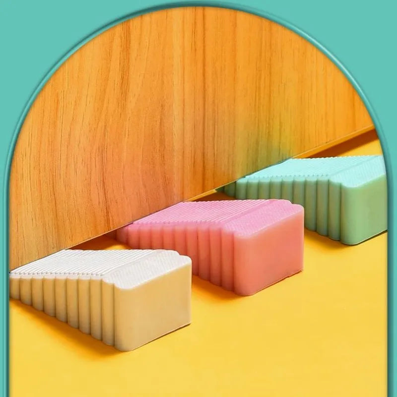 Fermaporta cuneo in silicone antiscivolo blocca porta casa ufficio