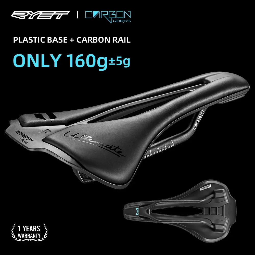 Sella bici RYET 3D Carbonio 120g 250x140mm MTB Gravel Road