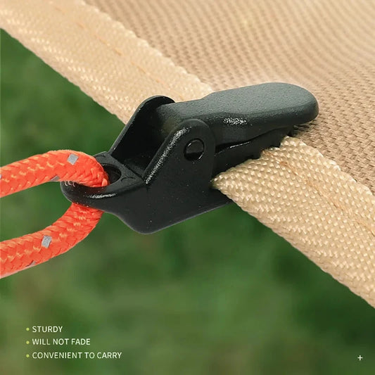 Clip/Ganci Morsetti Coccodrillo per Tenda e Telo Antivento - 10/20/50 pz