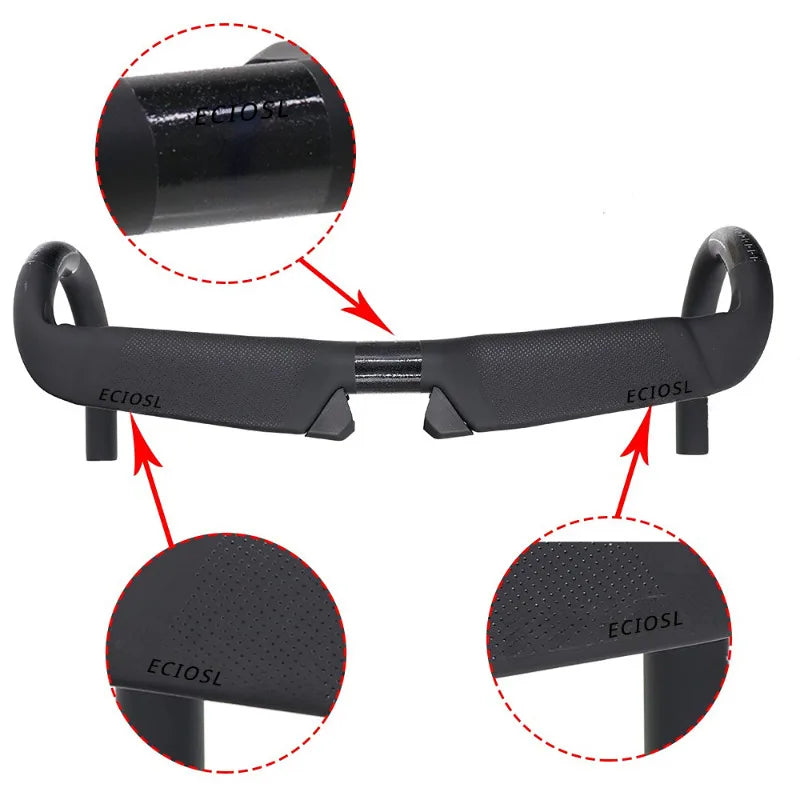 Manubrio in carbonio T1000 bici da corsa 31.8mm 400/420/440 Aero Drop