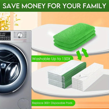 4 Panni Microfibra Lavapavimenti Ricambi Lavabili Assorbenti Universali per mop