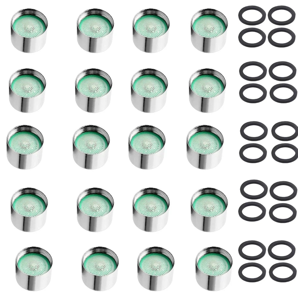 20pz Aeratore per Rubinetto Universale Ricambio Antischizzo Risparmio Acqua