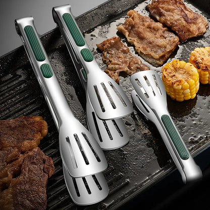 Pinze Cucina Inox Antiscivolo 1pz - Multifunzione per Carne Insalata Grill