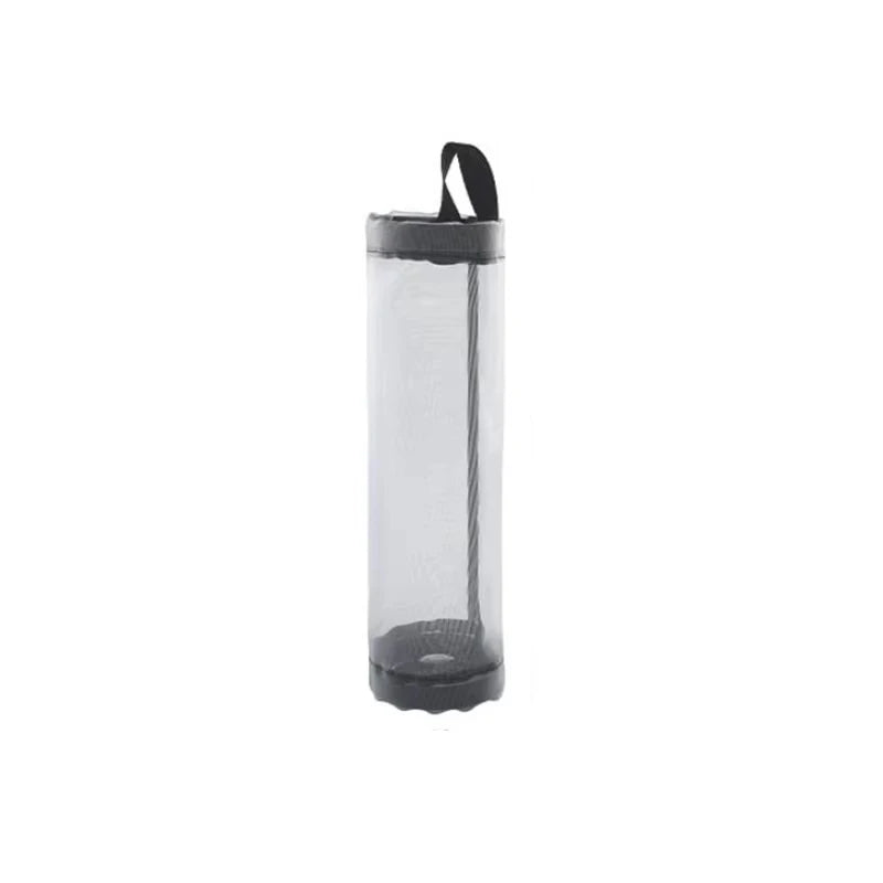 Dispenser sacchetti cucina da parete in rete grigio salvaspazio