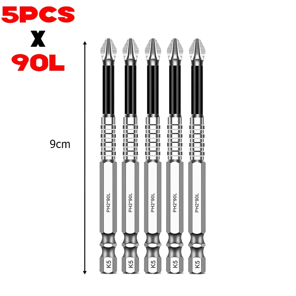 Set Punte Magnetiche PH Croce per Avvitatore Elettrico in Acciaio