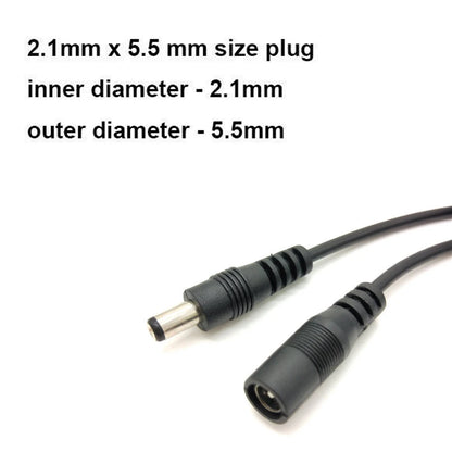 Cavo Prolunga DC 12V 5/10m 5.5x2.1mm Maschio-Femmina per LED Telecamera