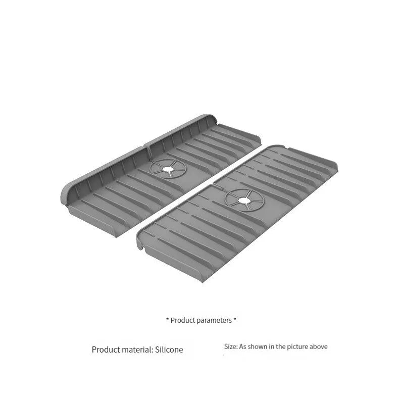 Porta spugna e sapone in silicone antigoccia sotto rubinetto lavello