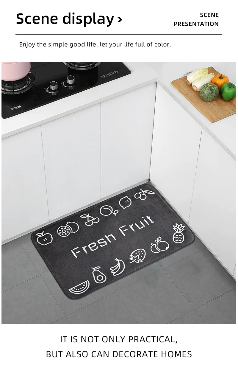 Tappetino Antiscivolo Assorbente per Bagno e Cucina Lavabile 1 Pz