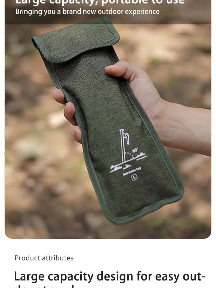 Borsa porta picchetti tenda/chiodi campeggio Oxford resistente grande