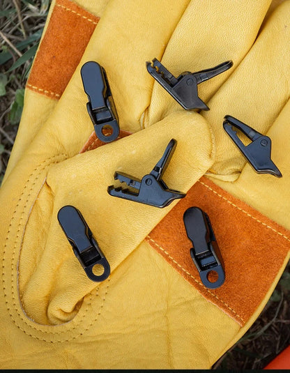 Clip/Ganci Morsetti Coccodrillo per Tenda e Telo Antivento - 10/20/50 pz