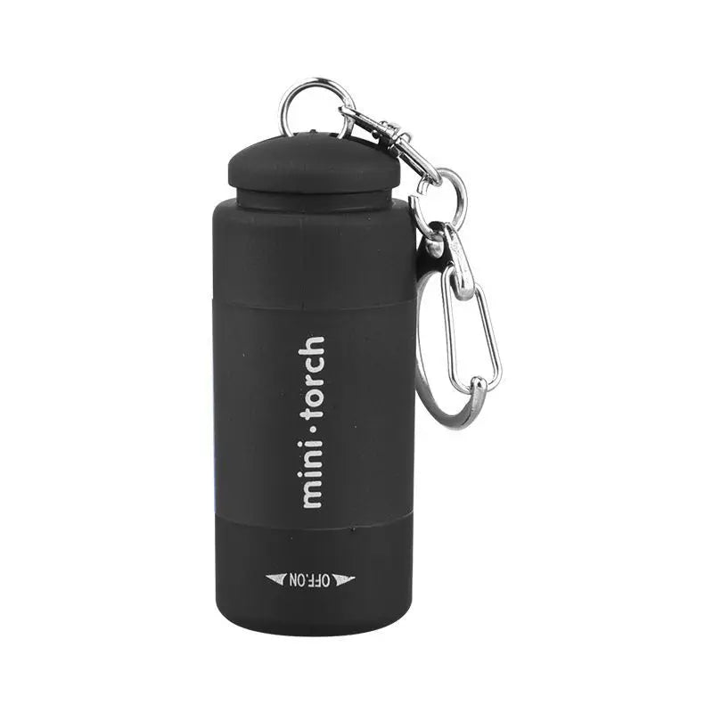 Torcia LED tascabile micro portachiavi ricaricabile USB impermeabile