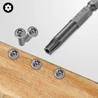 Set 11 Bit Torx Sicurezza S2 Magnetici Star Shark T6-T40