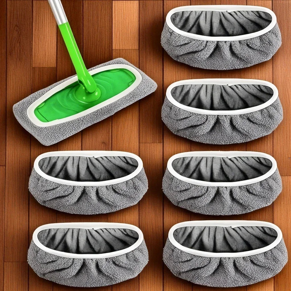 4 Panni Microfibra Lavapavimenti Ricambi Lavabili Assorbenti Universali per mop