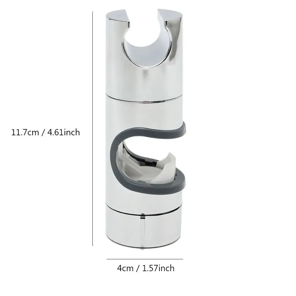 Supporto doccetta regolabile per asta doccia scorrevole 22-25mm cromato ABS