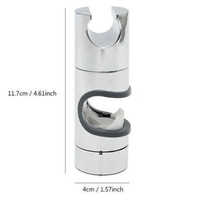 Supporto doccetta regolabile per asta doccia scorrevole 22-25mm cromato ABS