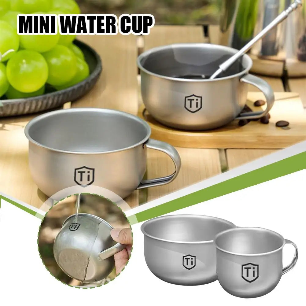 Mini tazza da campeggio portatile per caffè tè acqua 80/220 ml
