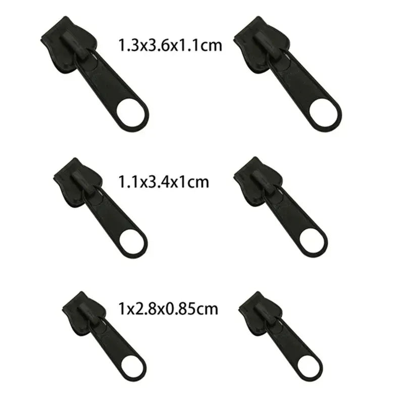Kit Riparazione Cerniera Lampo Universale 3 Misure - Cursore Sostitutivo