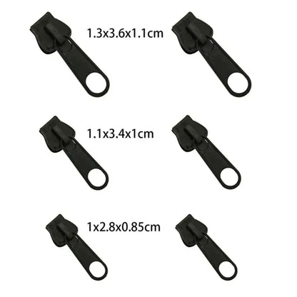 Kit Riparazione Cerniera Lampo Universale 3 Misure - Cursore Sostitutivo