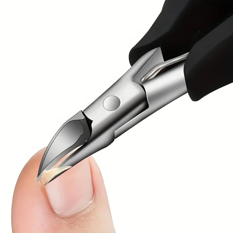 Tagliaunghie professionale acciaio inox concavo per unghie spesse e incarnite
