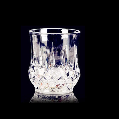 Bicchiere luminoso LED trasparente acrilico per festa vino birra whisky