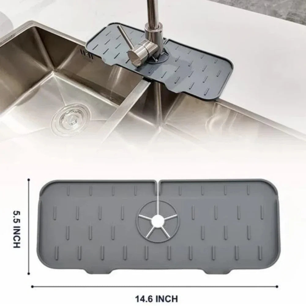 Porta spugna silicone antigoccia per lavello cucina - tappetino paraschizzi