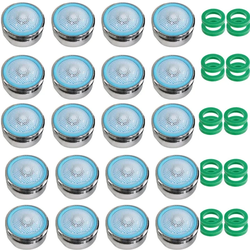 20pz Aeratore per Rubinetto Universale Ricambio Antischizzo Risparmio Acqua