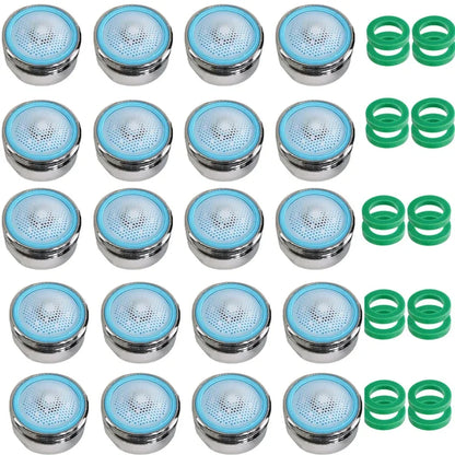 20pz Aeratore per Rubinetto Universale Ricambio Antischizzo Risparmio Acqua