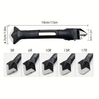 Raschietto Silicone 5-in-1 per Colle, Sigillanti, Fughe e Guarnizioni