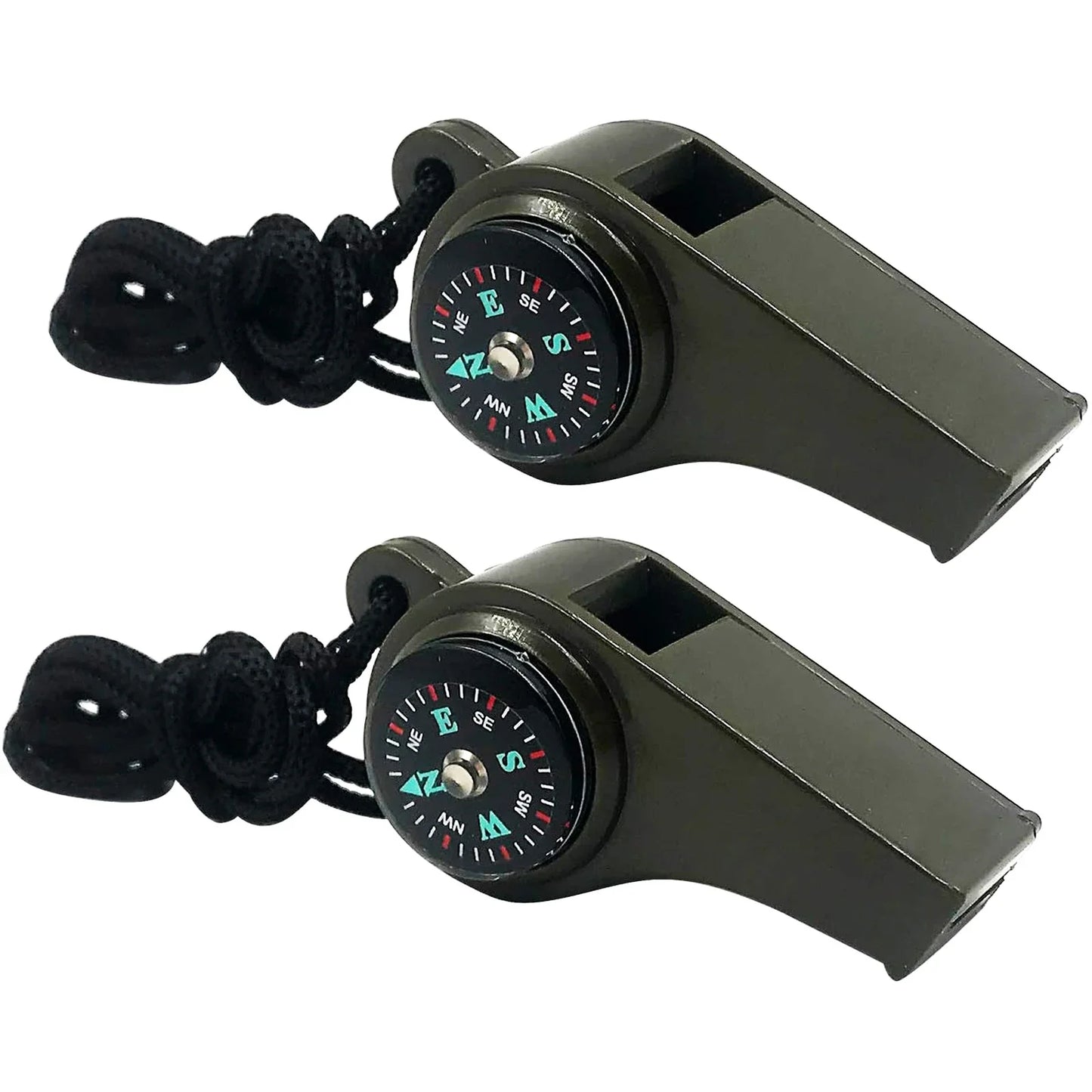 Fischietto emergenza 3-in-1 bussola termometro fischio potente cordino EDC