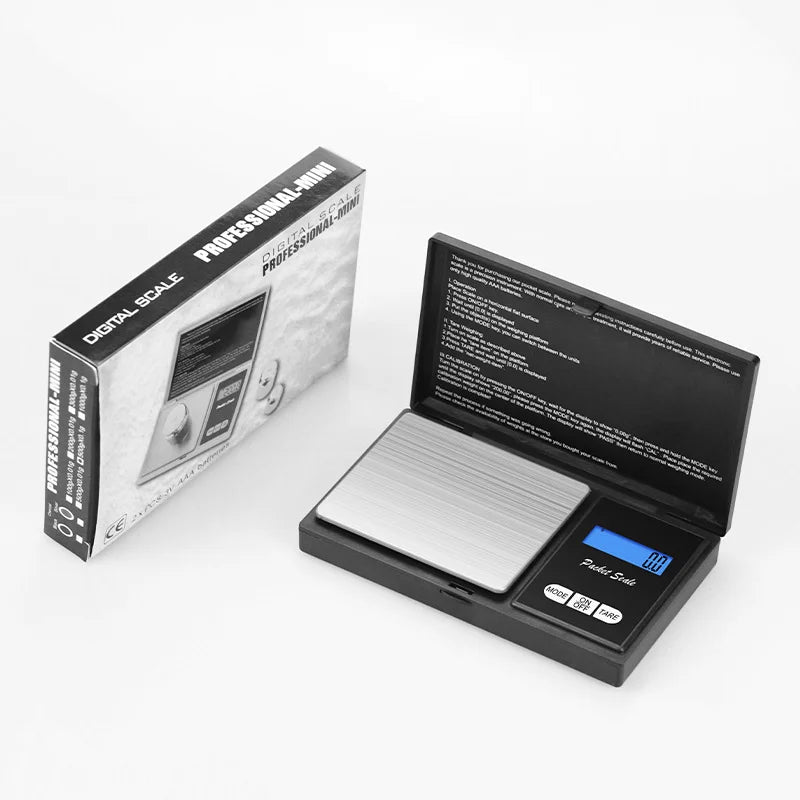 Bilancia Digitale Gioielli 0,01g Mini Portatile Acciaio Inox per Oro/Argento