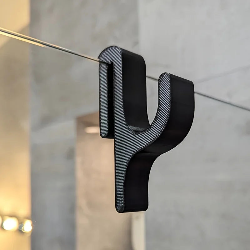 Gancio Doccia per Vetro 8mm - Porta Asciugamani Appendino Bagno