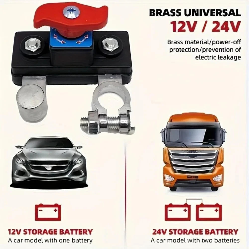 Interruttore stacca batteria 12V/24V automatico per auto barca camion