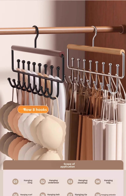 Appendino legno salvaspazio multifunzione per reggiseni e biancheria armadio
