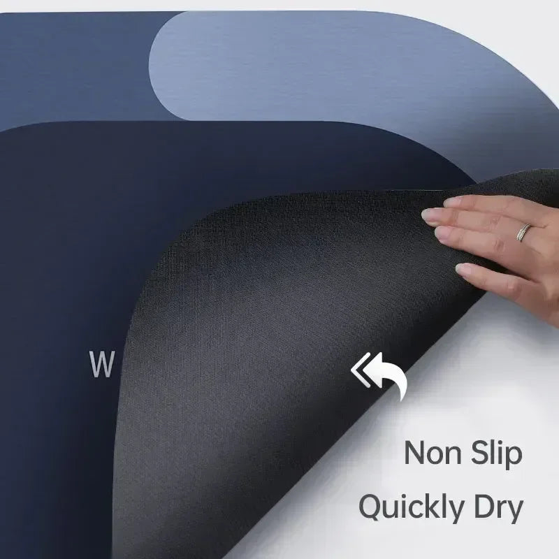 Tappetino bagno assorbente microfibra corallo asciugatura rapida antiscivolo