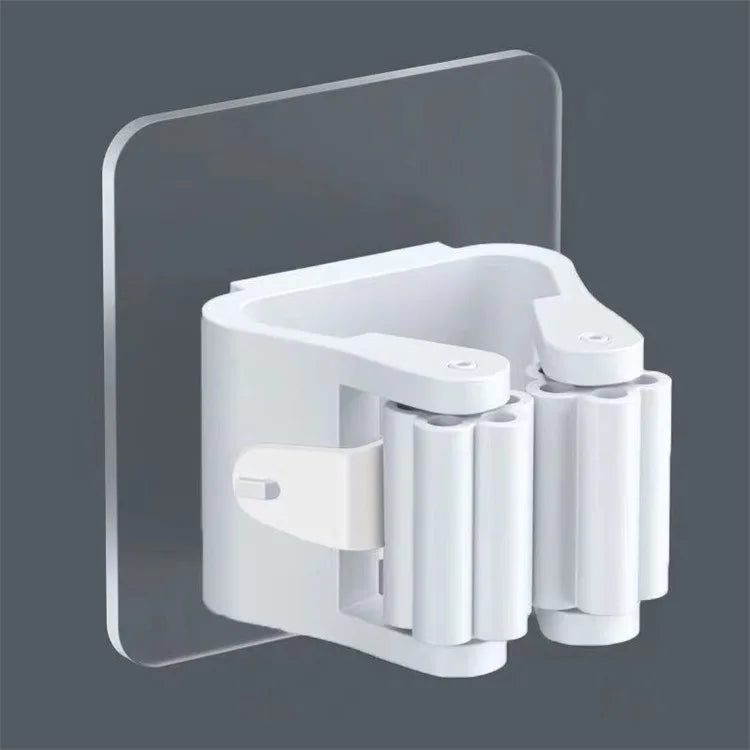 Portascope autoadesivo senza forare - Porta scopa/mocio organizer cucina bagno