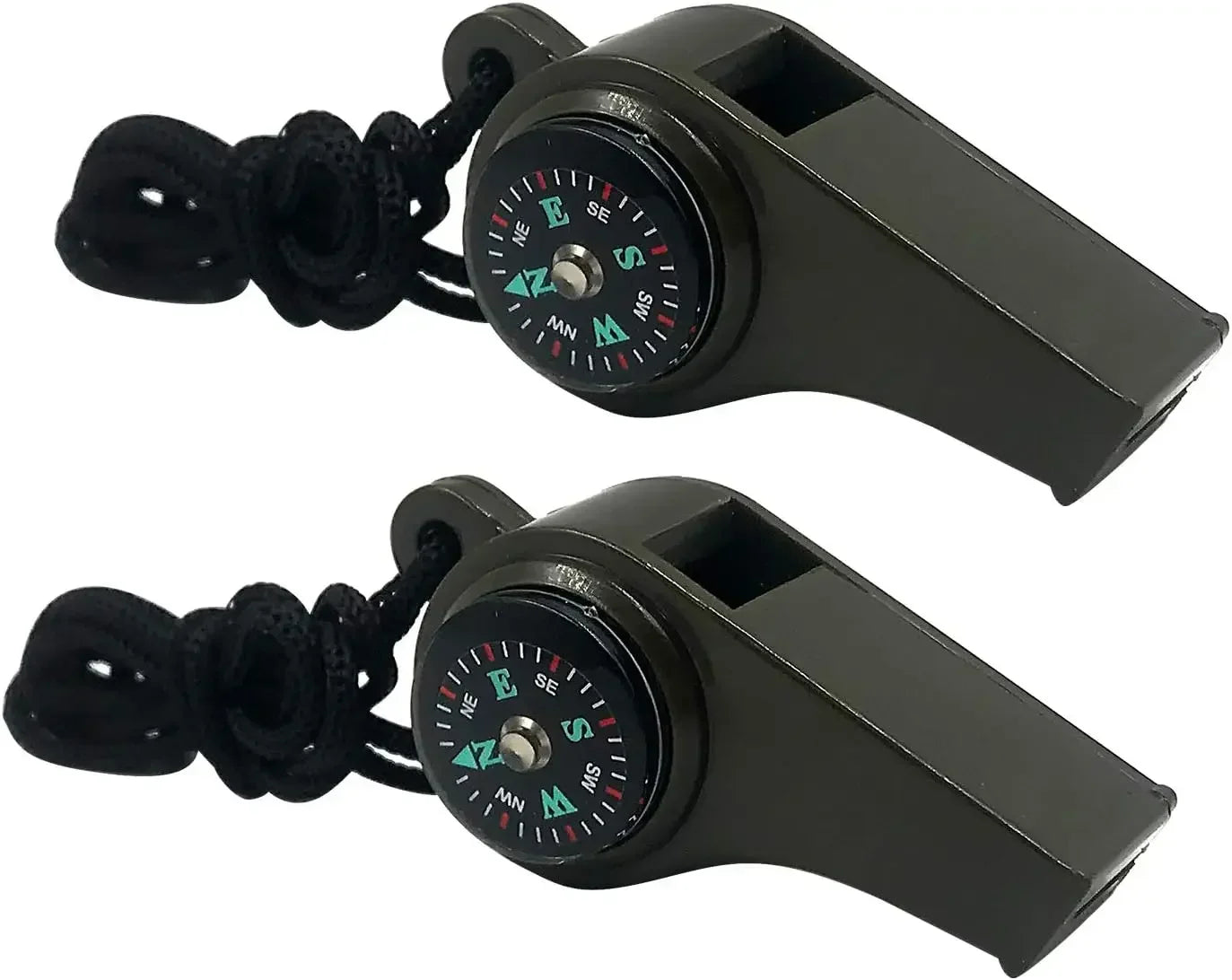 Fischietto emergenza 3-in-1 bussola termometro fischio potente cordino EDC