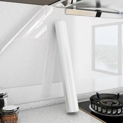 Adesivo Paraschizzi Cucina 45cm Trasparente Antiolio Statico Termoresistente