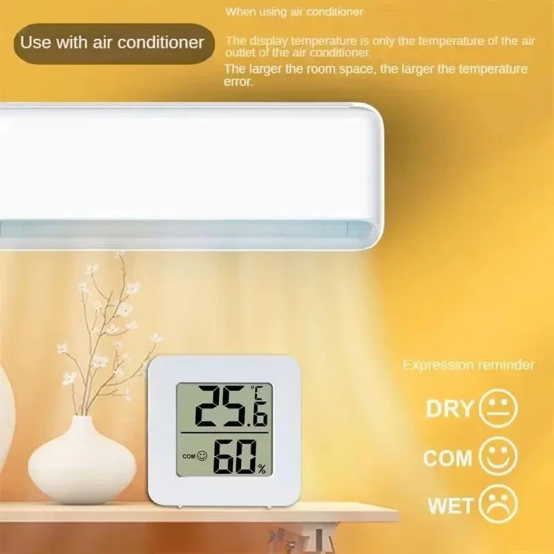 Stazione Meteo Digitale LED - Orologio, Termometro e Igrometro per Casa