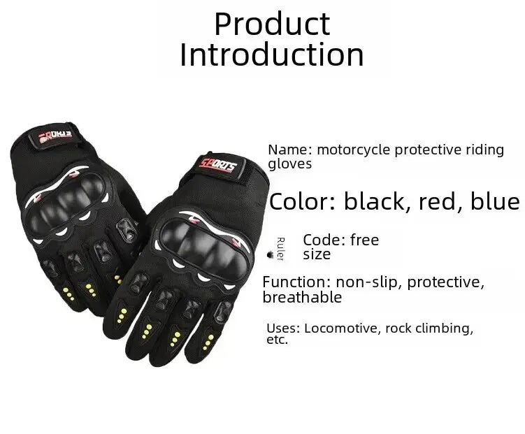 Guanti moto uomo integrali touchscreen offroad enduro protezione anticaduta