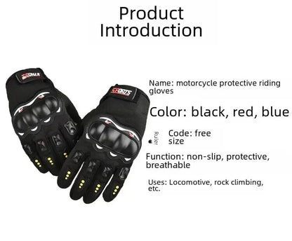 Guanti moto uomo integrali touchscreen offroad enduro protezione anticaduta