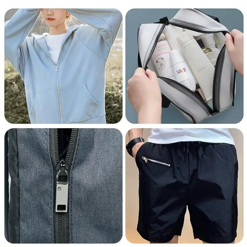 Kit 4/8 pezzi Tirazip Cursore Zip Multicolore Ricambio Jeans Zaini