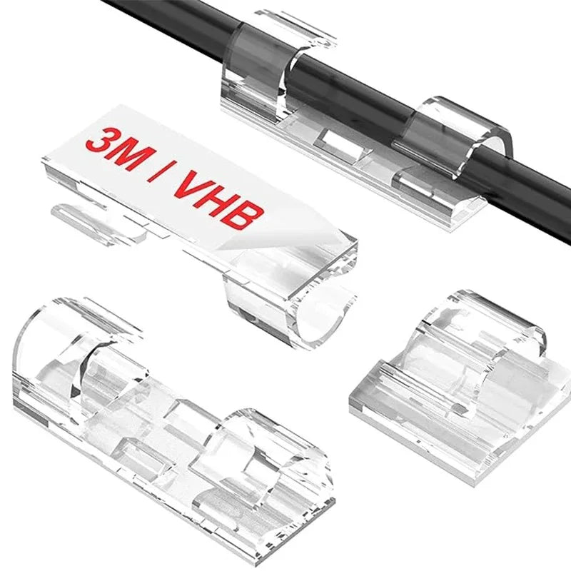UNTIOR Clip Cavi Autoadesive 20/40 Pz Fissacavi Organizer Gestione Cavi
